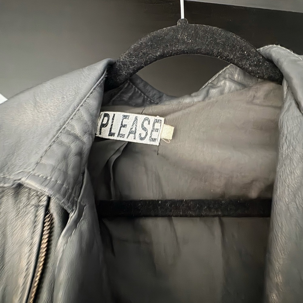 Please Italian Leather Coat size XS to S - Picture 4 of 11